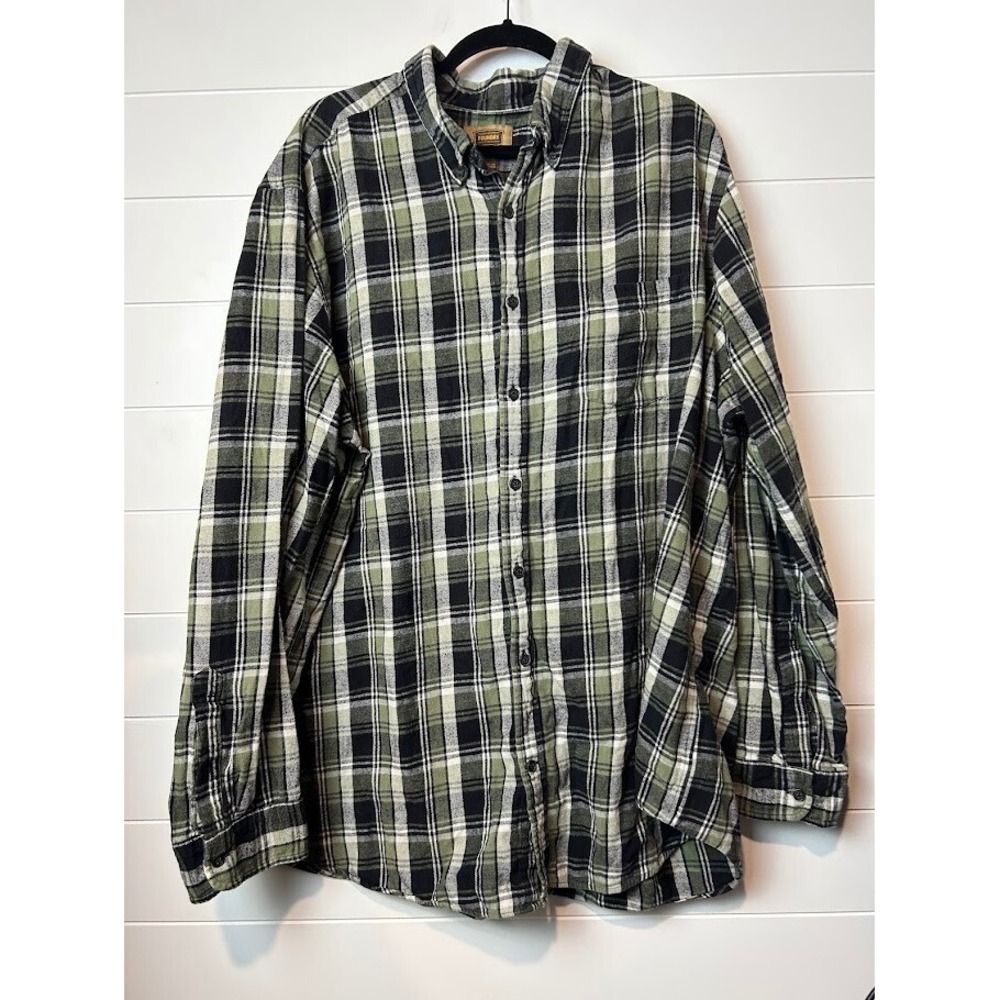 Foundry Men's Sz 2XLT Long Sleeve‎ Button up shirt 100% Cotton